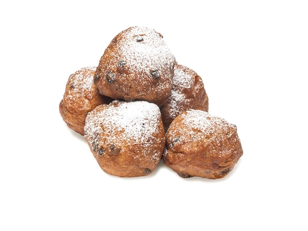 Oliebol met vruchtjes